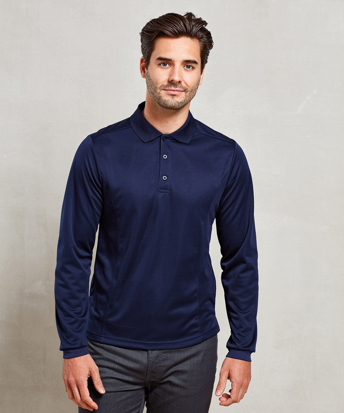 Long sleeve CoolcheckerÃƒâ€šÃ‚Â® piqufÂ© polo