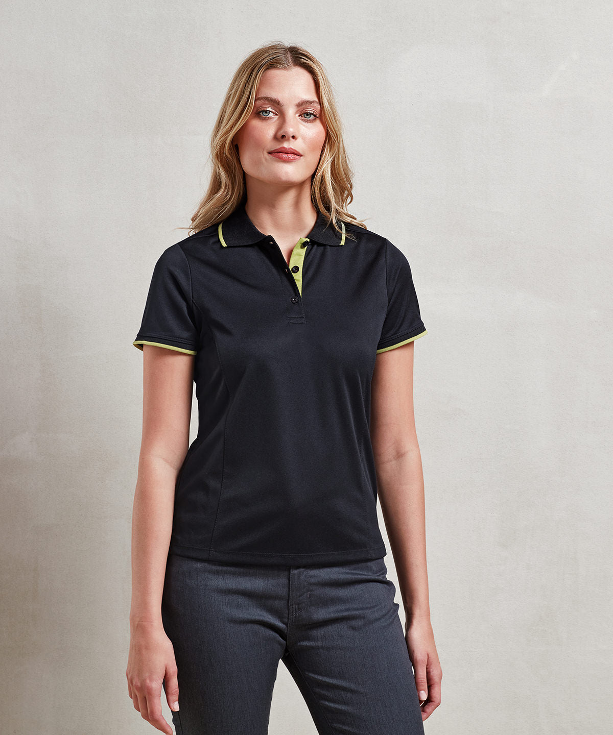 Women's contrast CoolcheckerÃƒâ€šÃ‚Â® polo