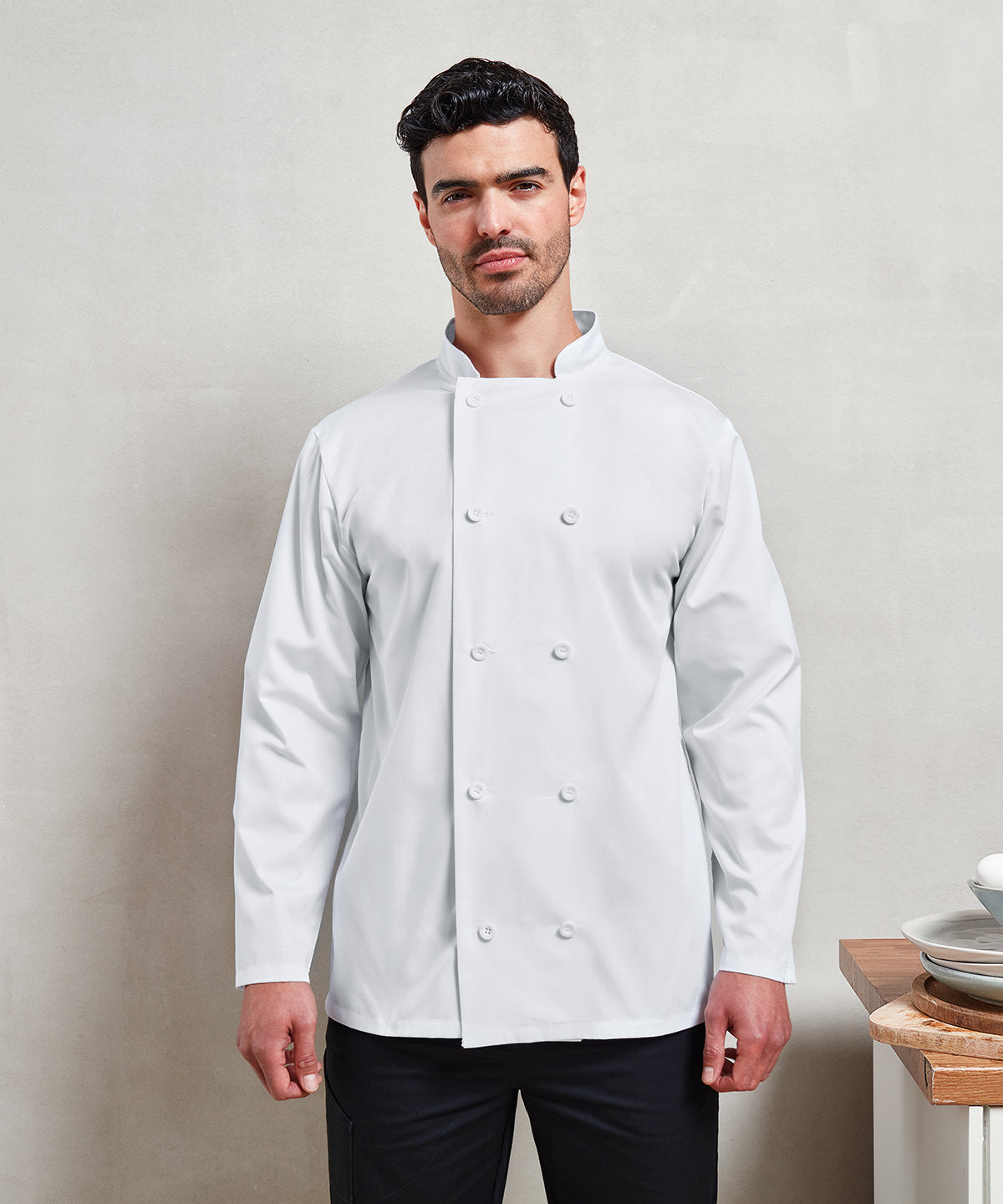 Long sleeve chefÃƒÂ¢Ã¢â€šÂ¬Ã¢â€žÂ¢s jacket
