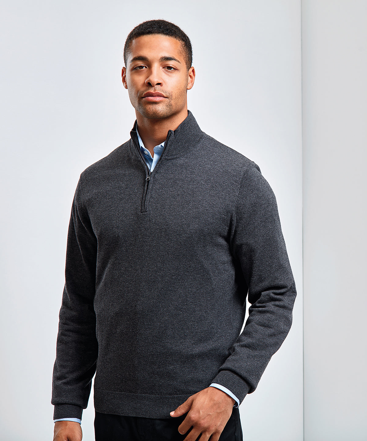 Ãƒâ€šÃ‚Â¼ zip knitted sweater