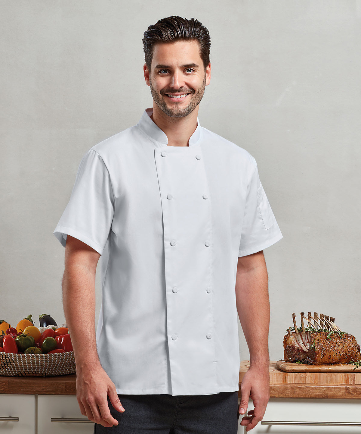 Chefs CoolcheckerÃƒâ€šÃ‚Â® short sleeve jacket
