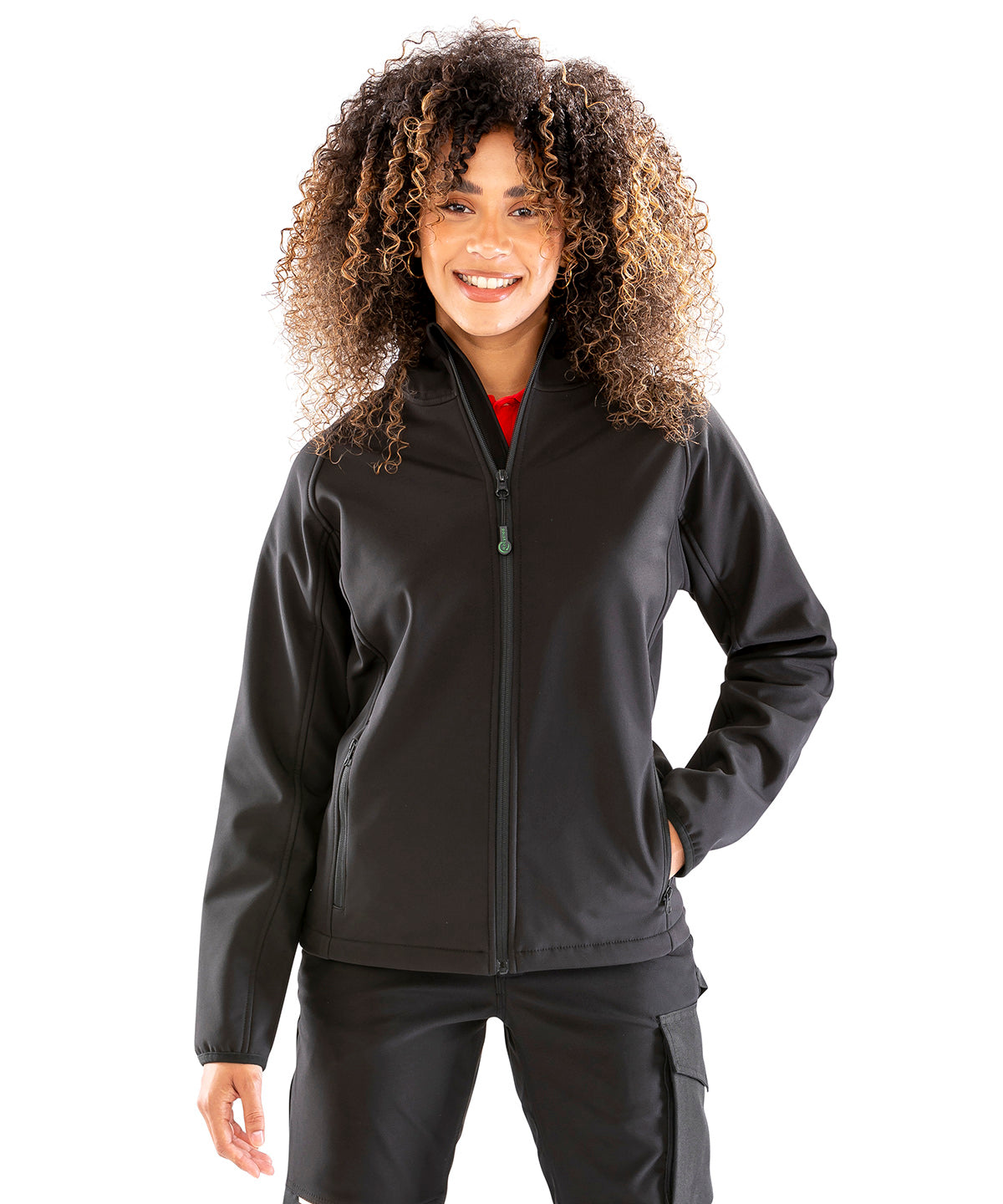 WomenÃƒÂ¢Ã¢â€šÂ¬Ã¢â€žÂ¢s recycled 3-layer printable hooded softshell