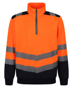 Pro hi-vis Ãƒâ€šÃ‚Â¼-zip sweatshirt