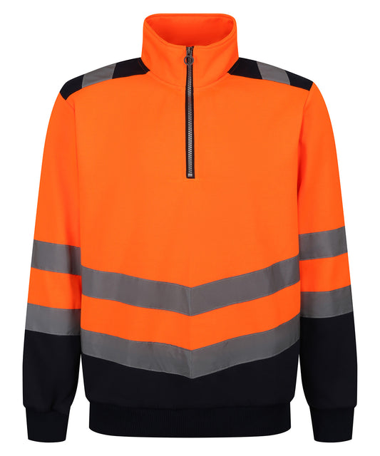 Pro hi-vis Ãƒâ€šÃ‚Â¼-zip sweatshirt