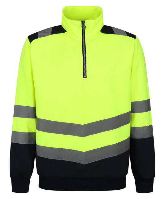 Pro hi-vis Ãƒâ€šÃ‚Â¼-zip sweatshirt