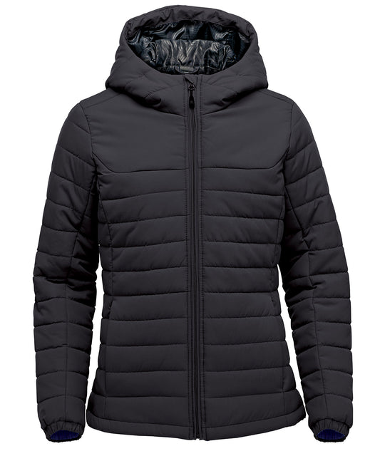 Womenâ€™s Nautilus quilted hooded jacket