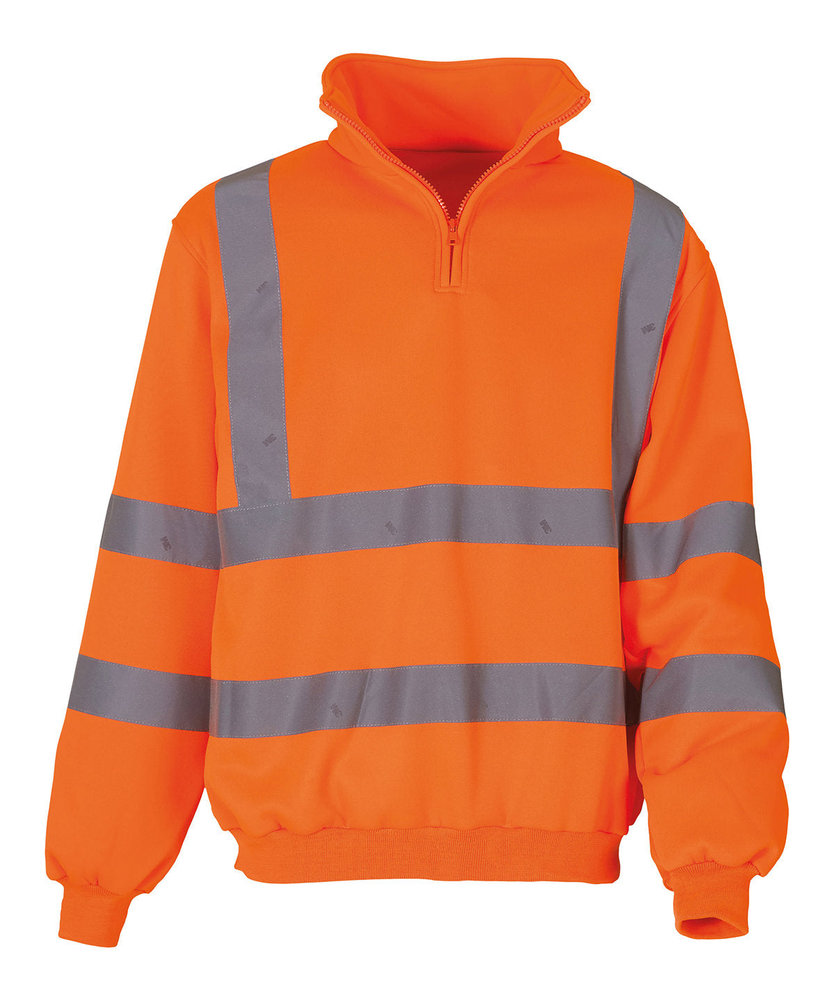 Hi-vis Ãƒâ€šÃ‚Â¼ zip sweatshirt (HVK06)