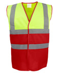 Yoko Hi-Vis Two-Tone Waistcoat (HVW122)